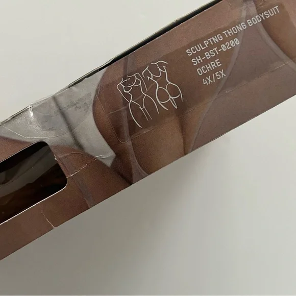 SKIMS Sculpting Thong Bodysuit in Ochre 4X/5X New in Box - Picture 6 of 8